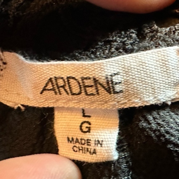 Women’s Black Cold Shoulder Elastic Waist Fit n Flare Large - Picture 5 of 5